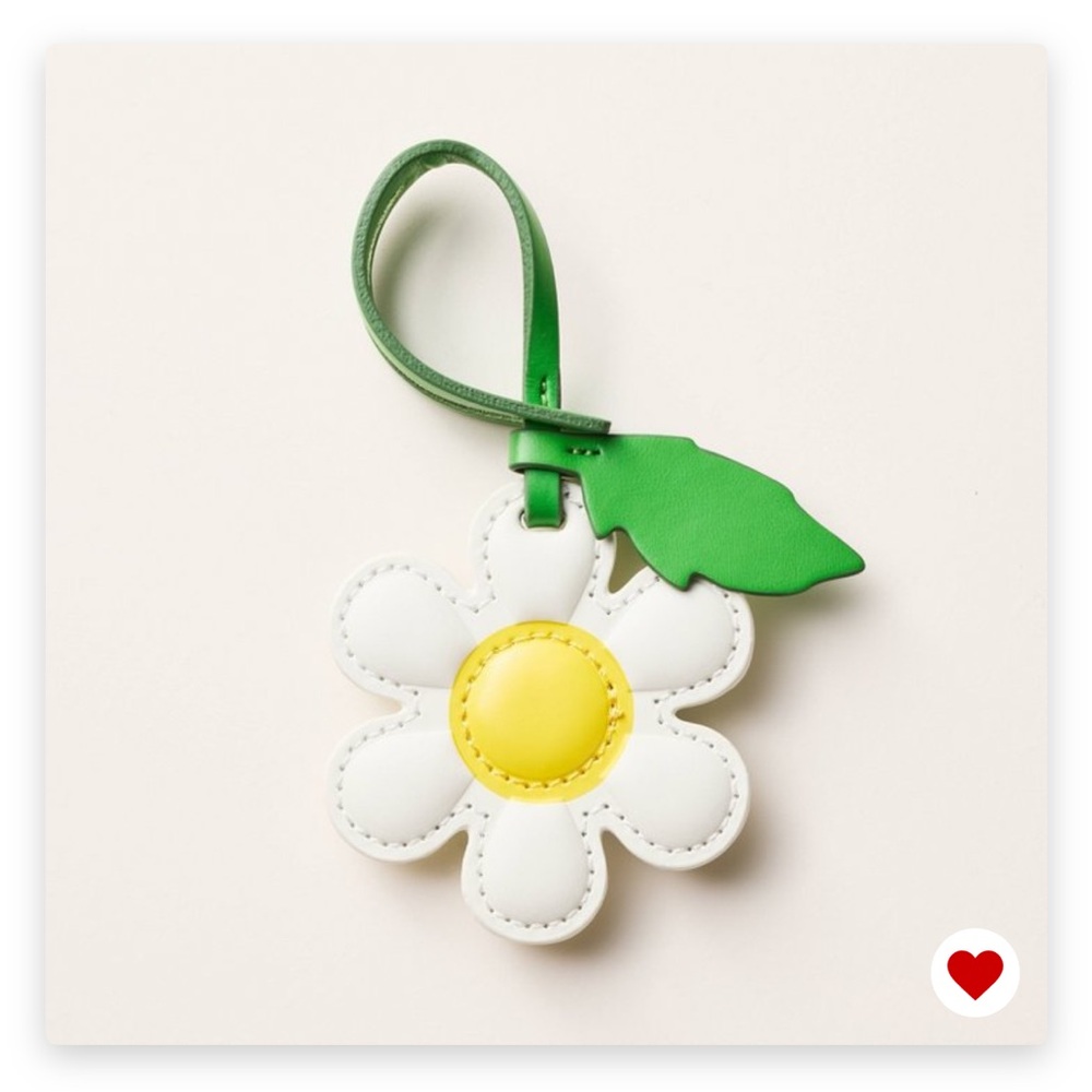 Target x Kate Spade Daisy Flower Keychain with Green Strap